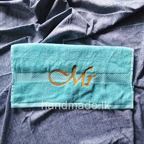 Embroidered Face Towel Handmade Products of Ceylon